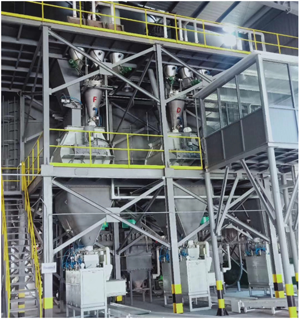 浙江長興綠柯建材干粉砂漿及膩子粉生產線